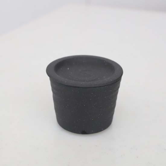 美濃焼　黒いそば猪口セット　磁器　黒曜
