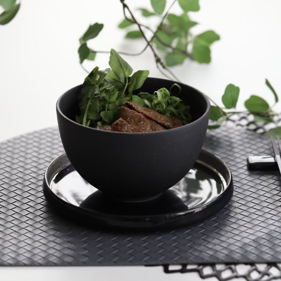 美濃焼 黒い丼 陶磁器 14cm YOZORA｜M苦楽園｜おしゃれな食器通販サイト