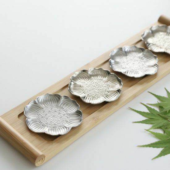 ギフトセット 蓮 花型シルバートレー 5枚セット｜M苦楽園｜おしゃれな