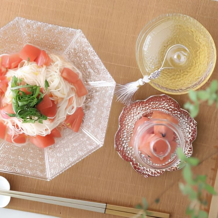 耐熱ガラス製　蓋付ラウンドカップボウル