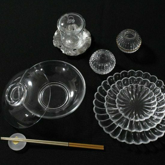ガラス製 菊花プレート皿｜大人おしゃれな食器やお皿の通販専門店｜M苦楽園