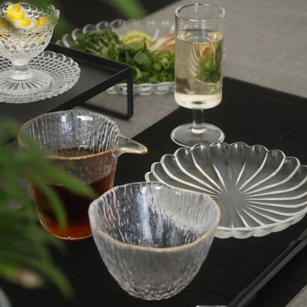 ガラス製 菊花プレート皿｜大人おしゃれな食器やお皿の通販専門店｜M苦楽園
