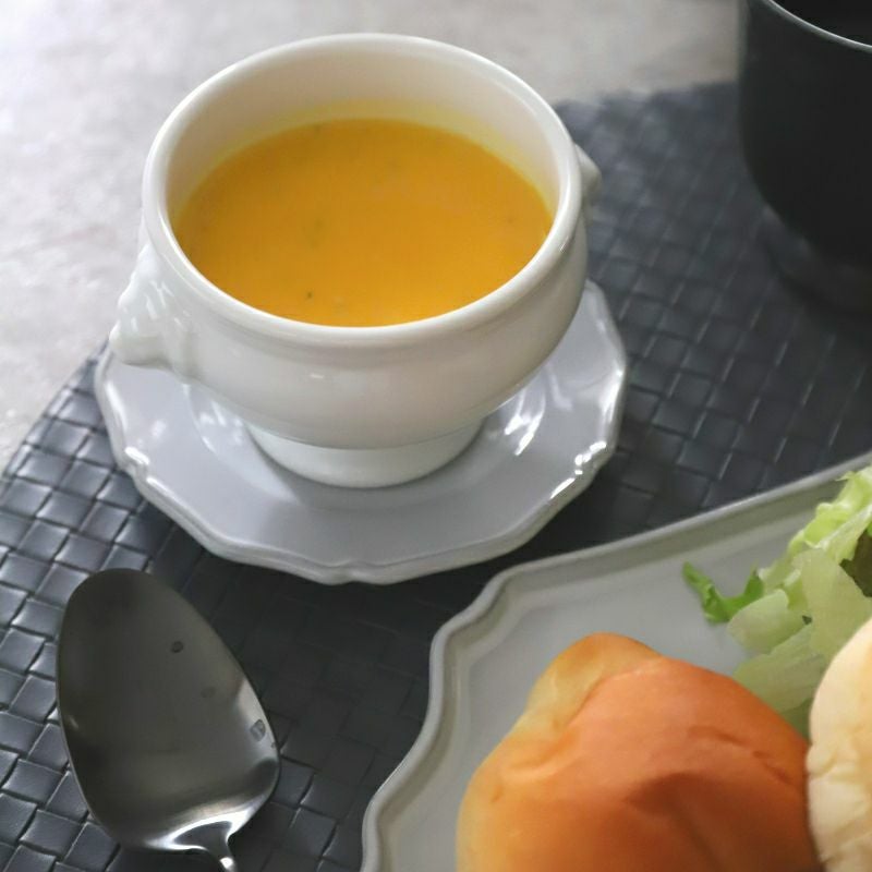 美濃焼　耐熱　ライオンスープボウルカップ　磁器