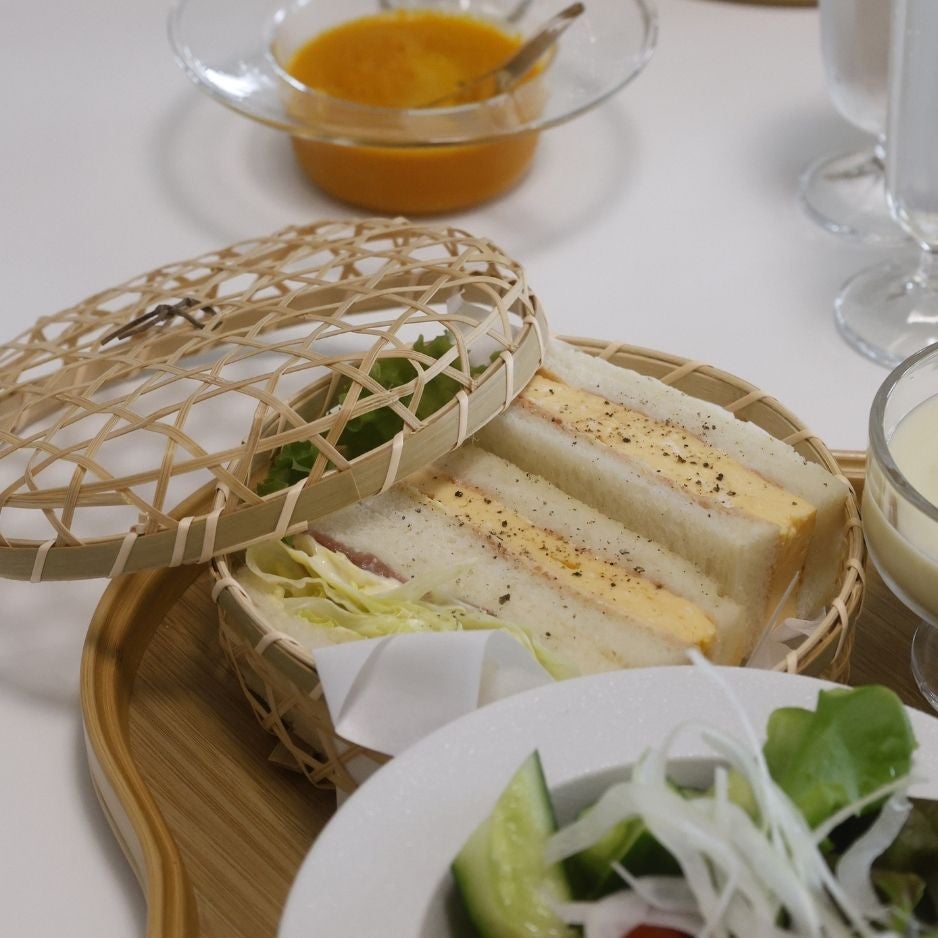 竹製かご お弁当箱丸ラウンド｜M苦楽園｜おしゃれな食器通販サイト｜M