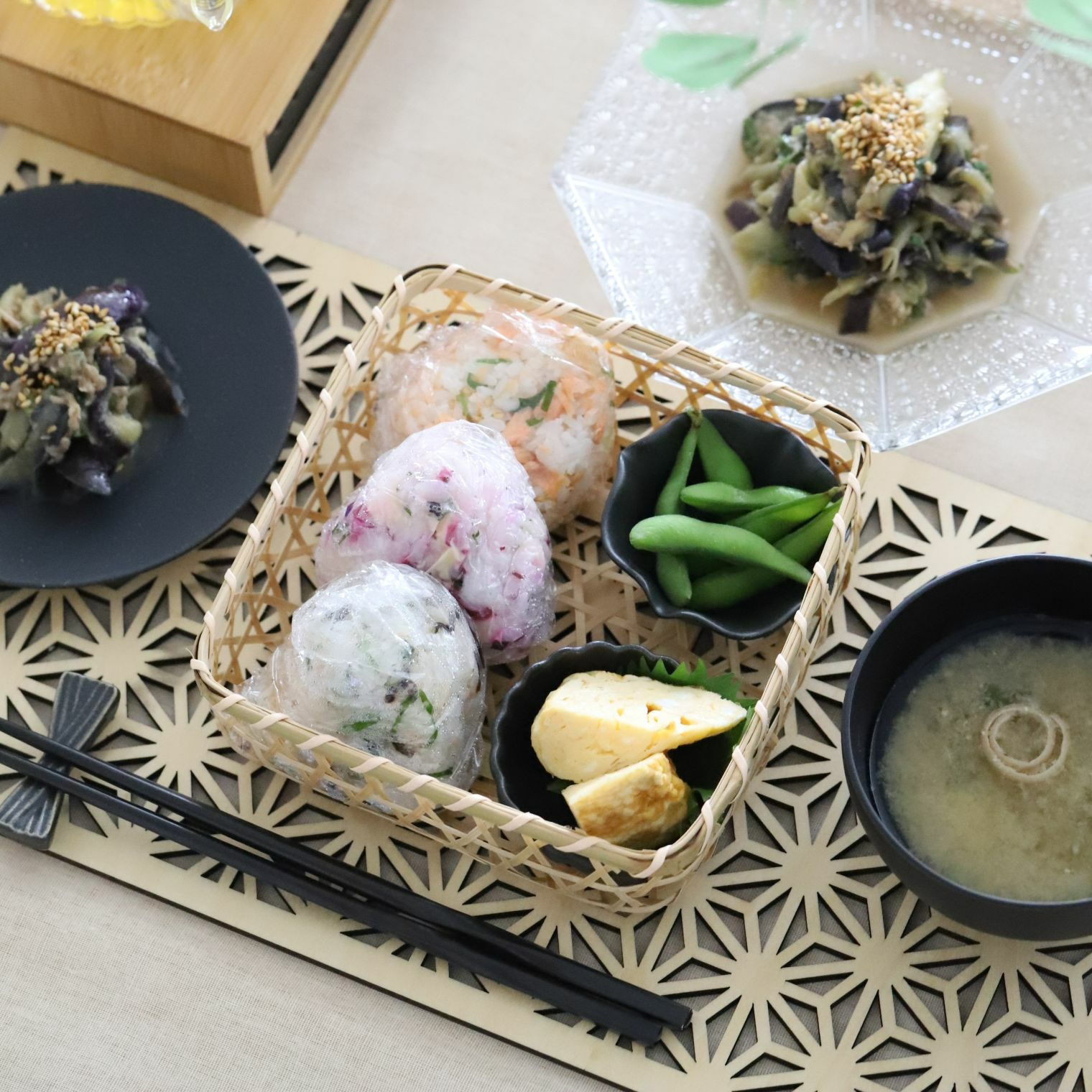 竹製かご お弁当箱 四角 スクエア｜M苦楽園｜おしゃれな食器通販サイト