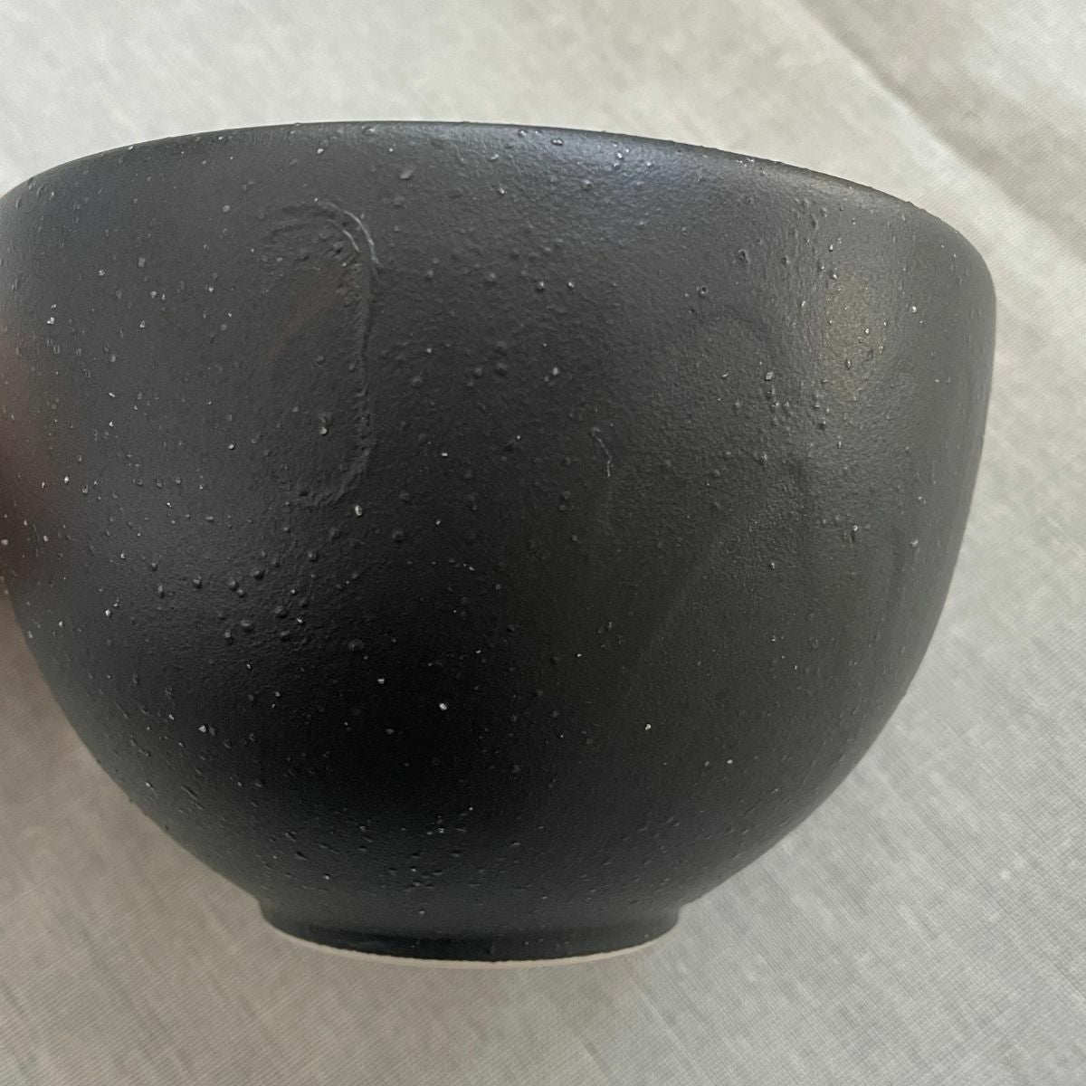 美濃焼　黒い丼　陶磁器　 14cm　YOZORA