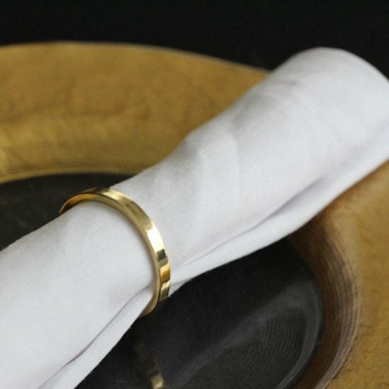 シンプルゴールドシルバー ナプキンリング｜M苦楽園｜おしゃれな食器