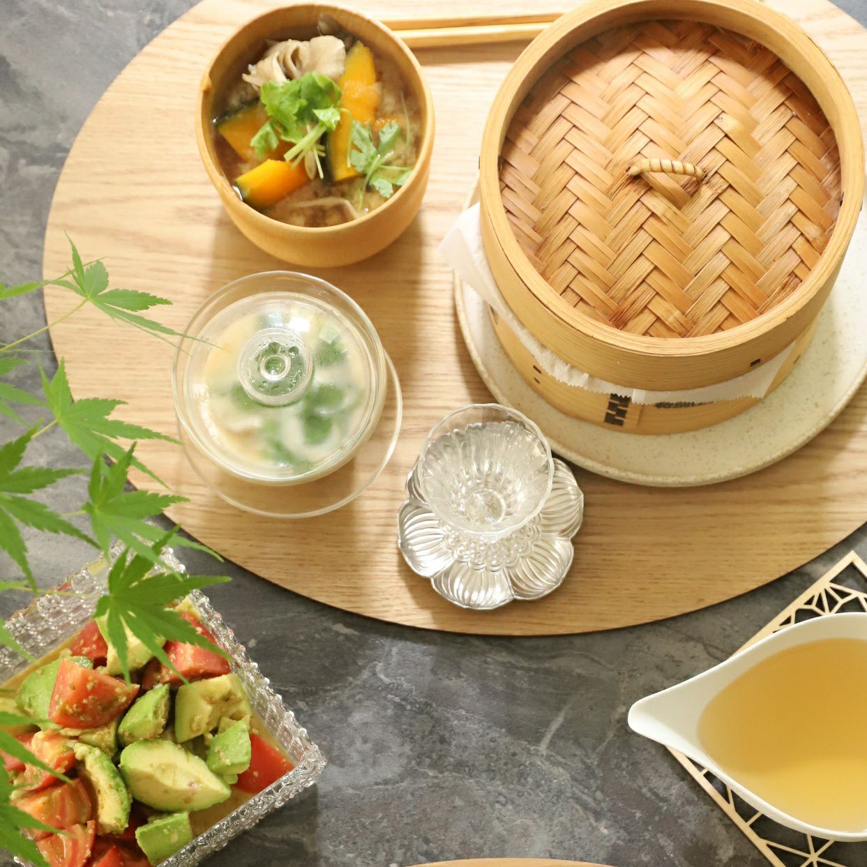 竹製 中華蒸篭セイロ 身・蓋セット｜M苦楽園｜おしゃれな食器通販サイト