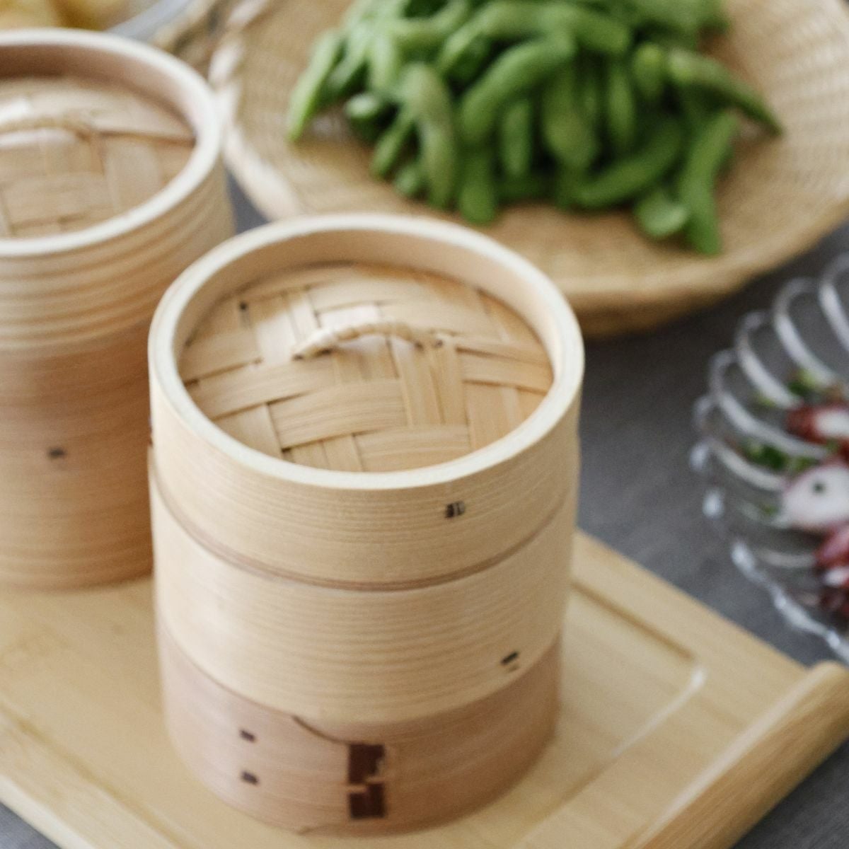 竹製 中華蒸篭セイロ 身・蓋セット｜M苦楽園｜おしゃれな食器通販サイト
