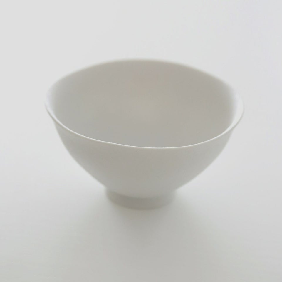 有田焼　白いお茶碗　飯碗　磁器　スノー　11.5cm