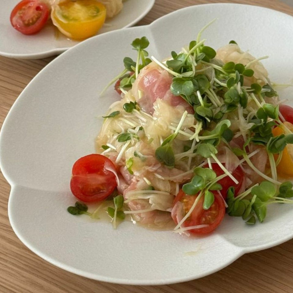 有田焼　白い楕円オーバル木甲皿　磁器　スノー　