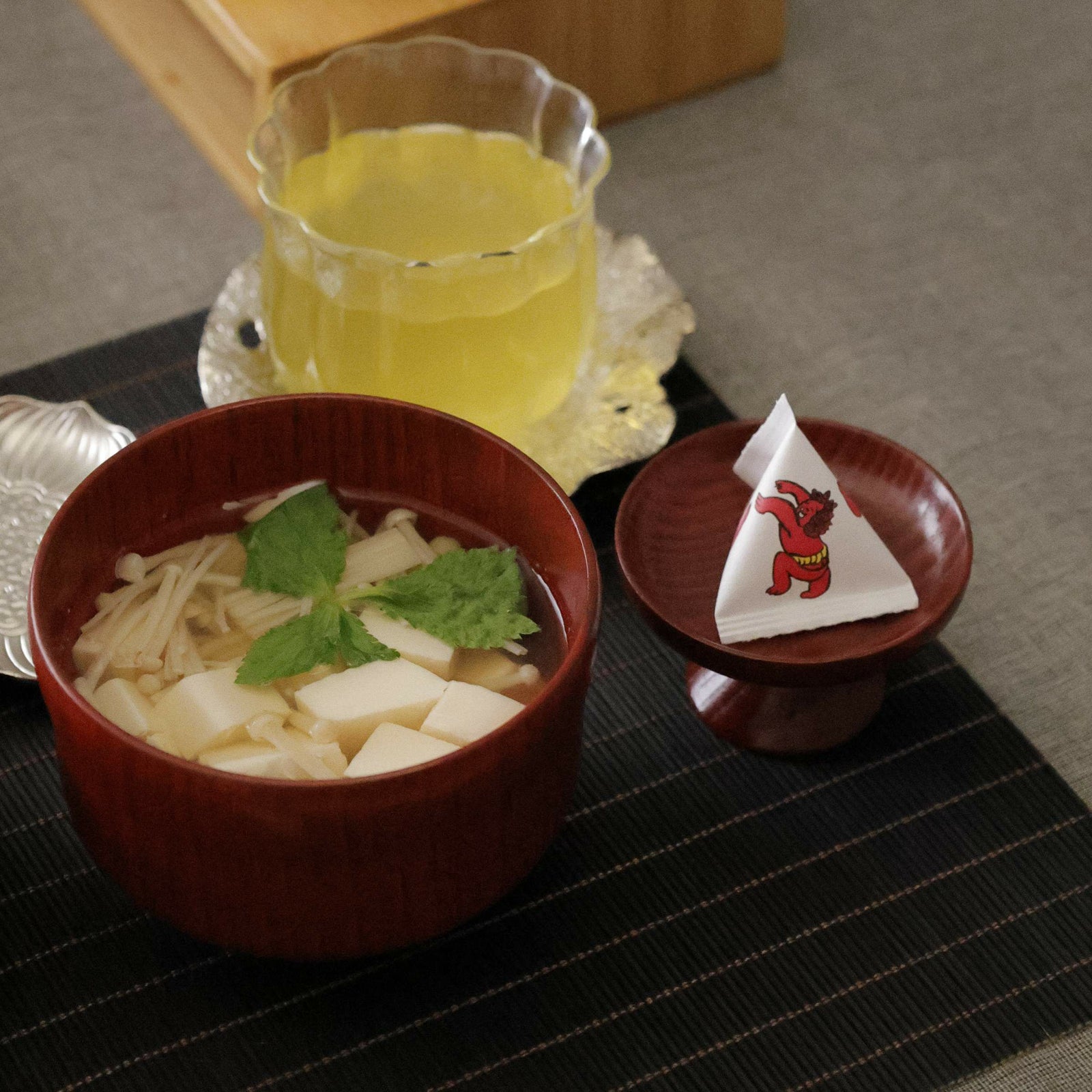 木製　漆器　ひさご味噌汁椀　10cm　ナチュラル