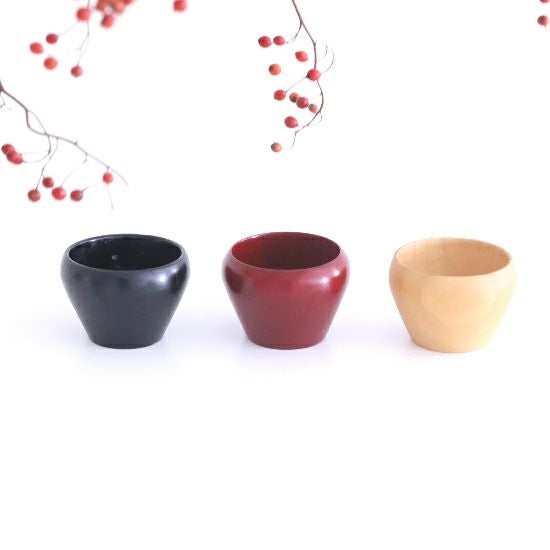木製 漆器 和島ぐい呑み小鉢 7cm｜M苦楽園｜おしゃれな食器通販サイト