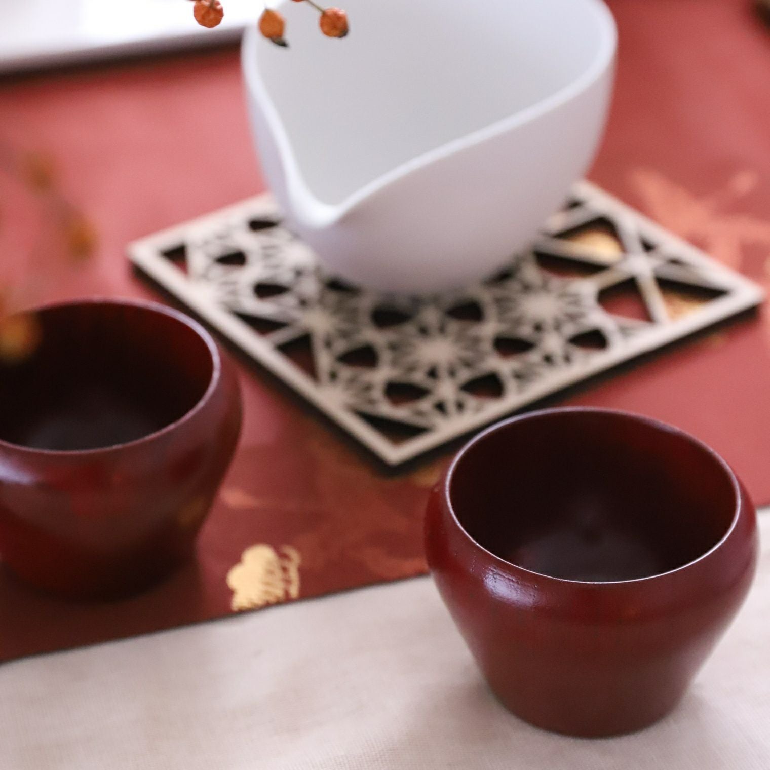 木製 漆器 和島ぐい呑み小鉢 7cm｜M苦楽園｜おしゃれな食器通販サイト