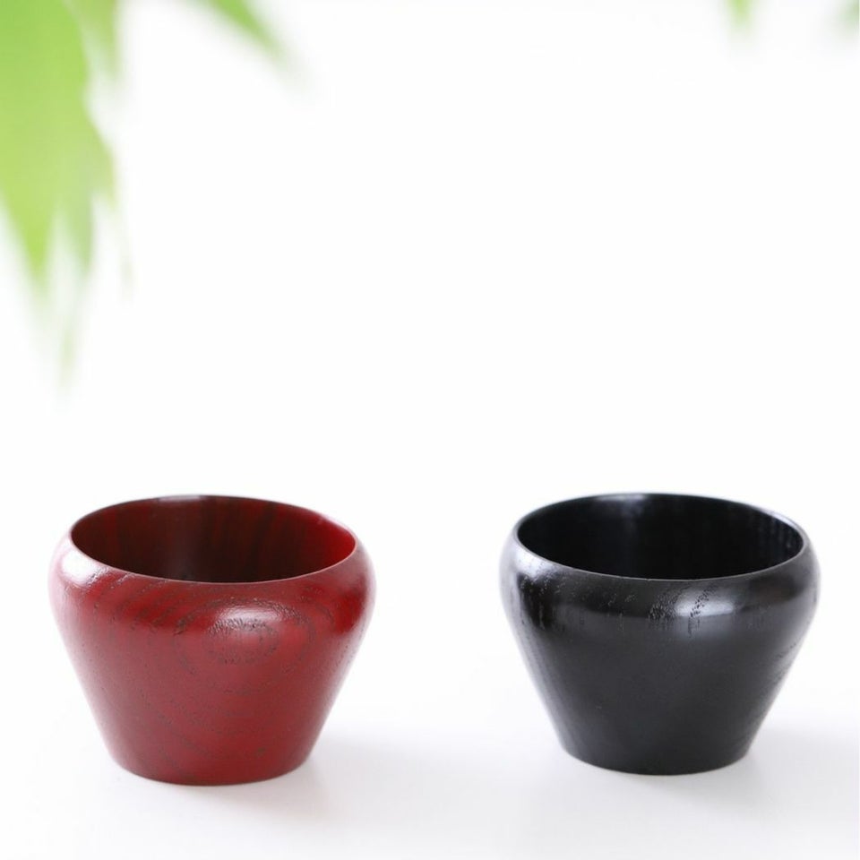 木製　漆器　和島ぐい呑み小鉢　7cm