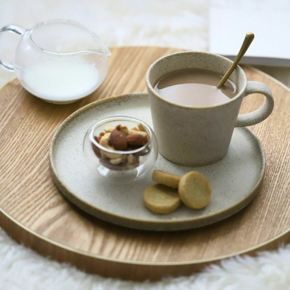 美濃焼　コーヒーカップ＆ソーサー　磁器　サンディ