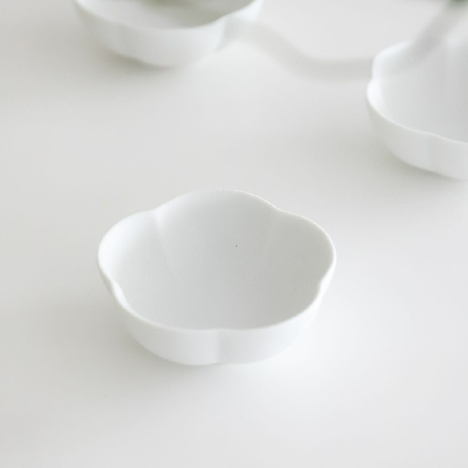 有田焼 白い豆梅小鉢 磁器 スノー 8cm｜おしゃれな食器の通販サイト M