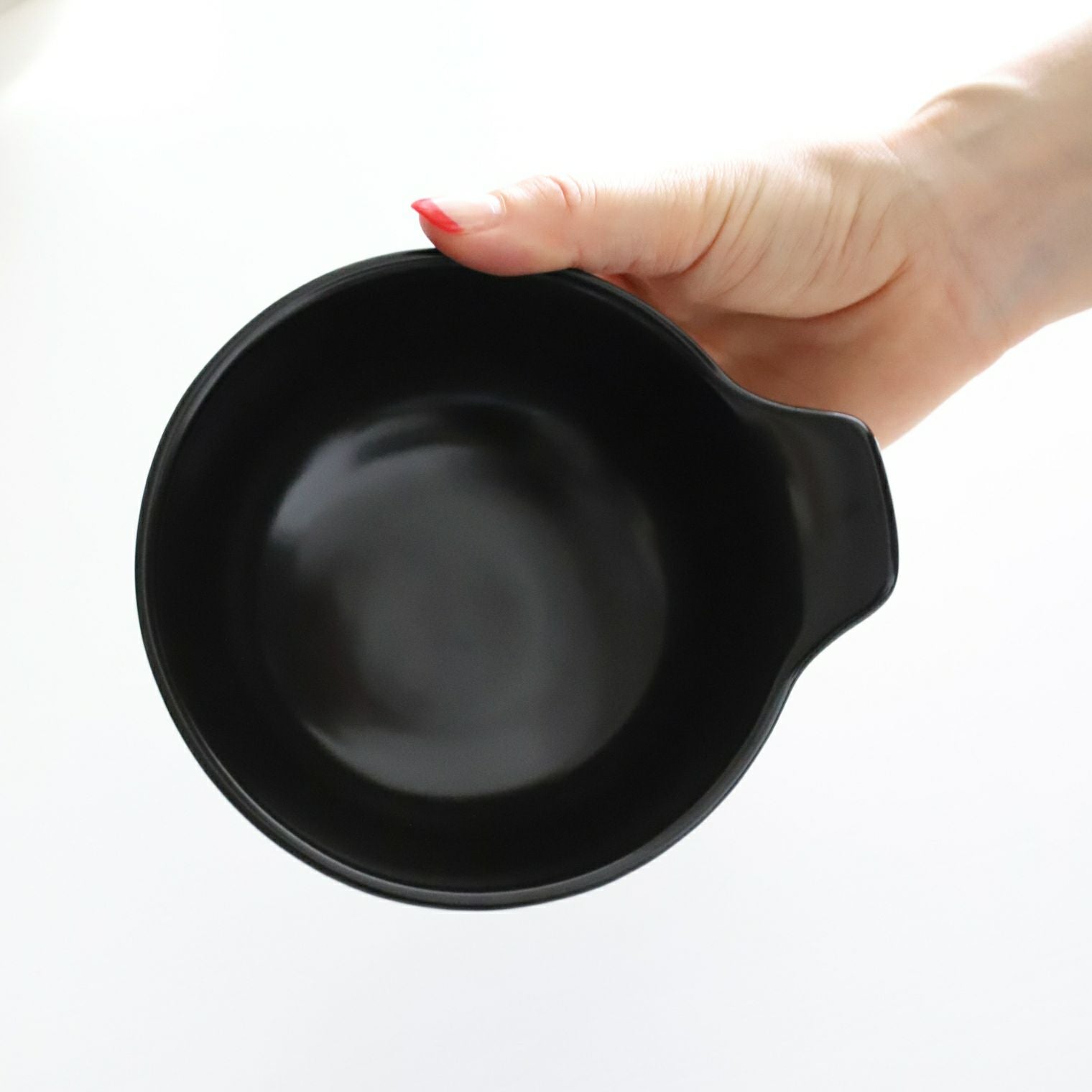 美濃焼　シンプルとんすいボウル　陶磁器　14cm　黒