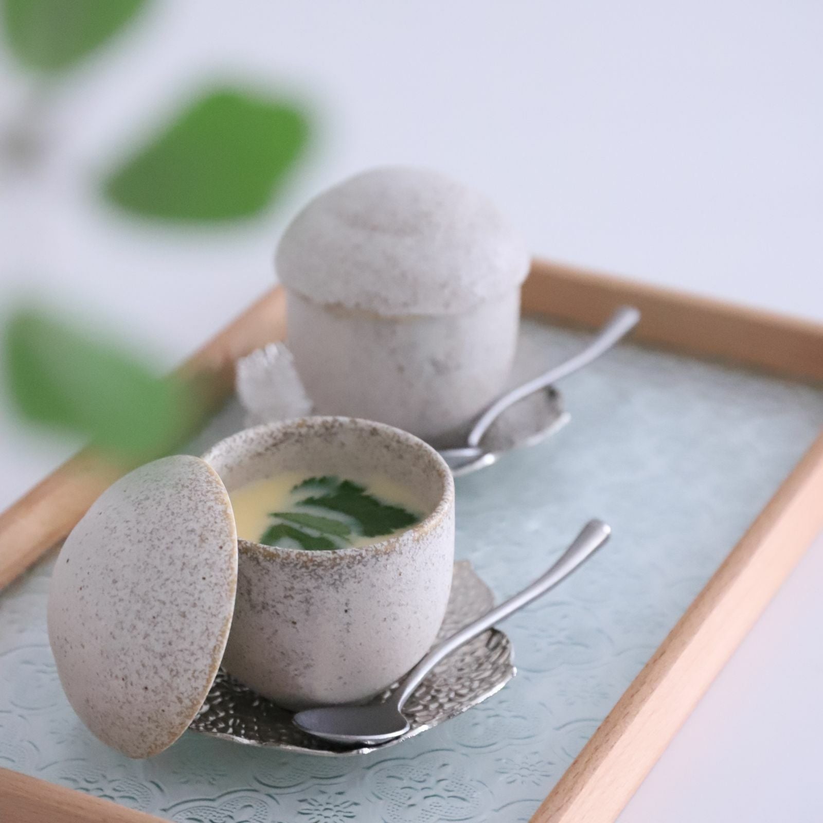 美濃焼 蓋付茶碗蒸し碗サンディ｜おしゃれな食器の通販サイト M苦楽園