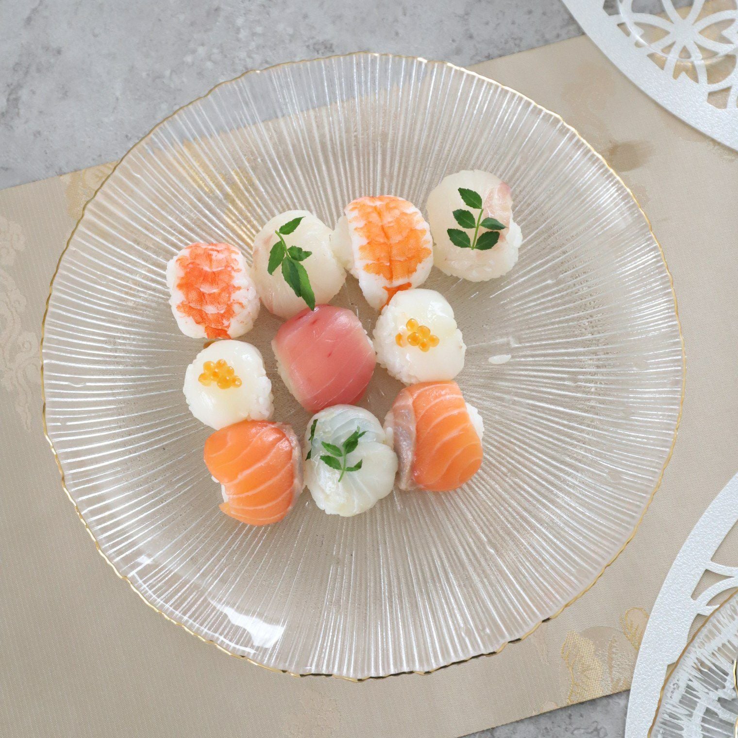 ガラス製 金縁ガラスプレート皿 スプラッシュ｜大人おしゃれな食器やお