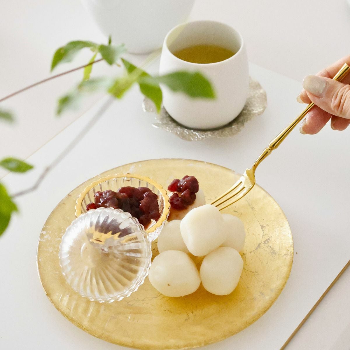 ガラス製金箔プレート皿オーブ｜大人おしゃれな食器やお皿の通販専門店