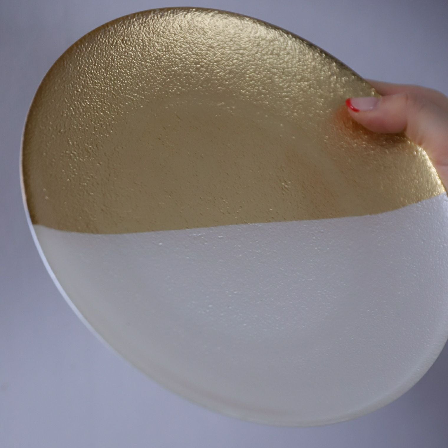 ガラス製 金白ガラスプレート皿 フィガーリ｜大人おしゃれな食器やお皿