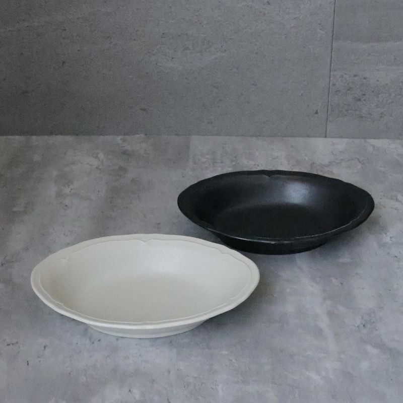美濃焼　カレー・パスタオーバル皿　磁器　RINKA　23.6cm