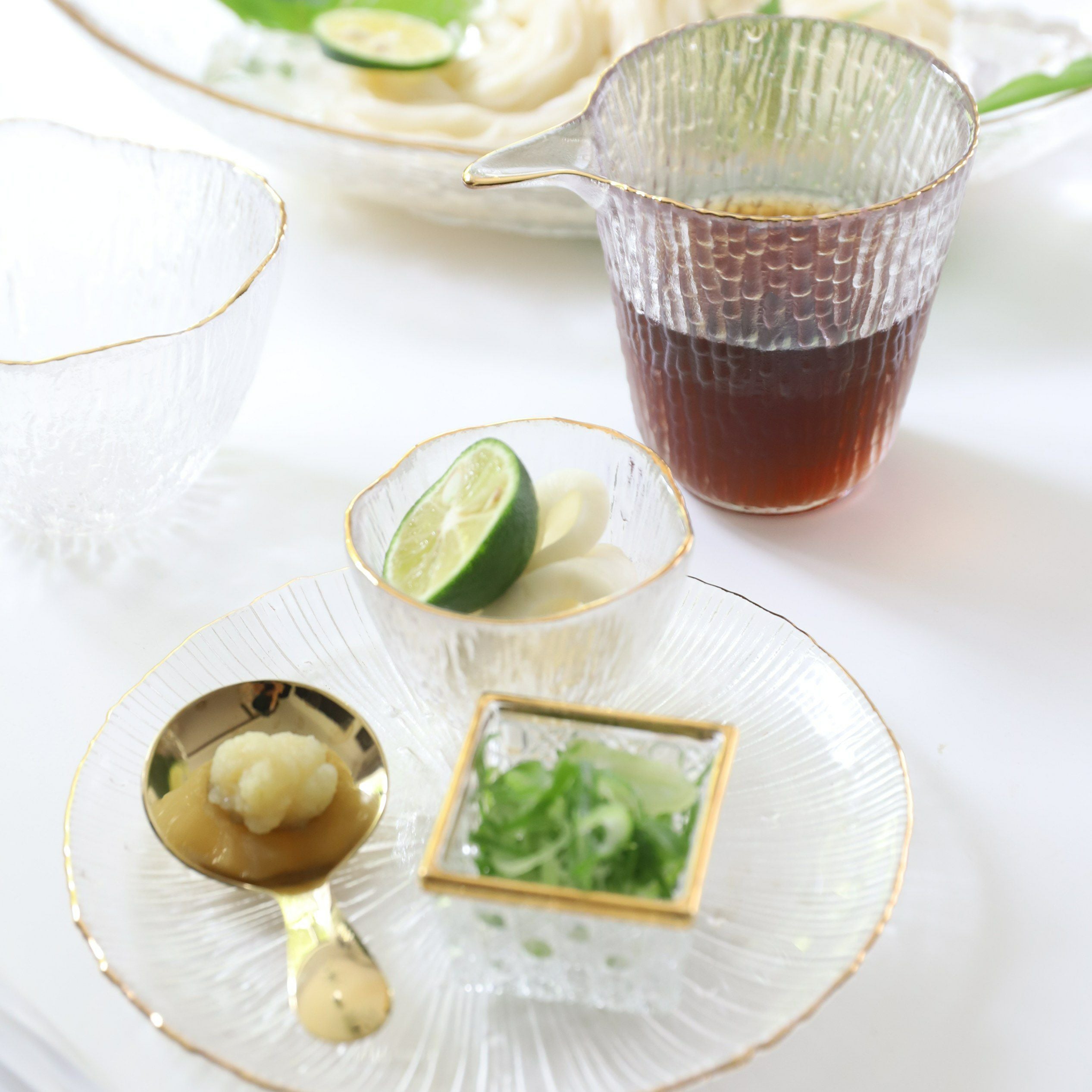ガラス製 ゴールドライン小鉢｜M苦楽園｜おしゃれな食器通販サイト