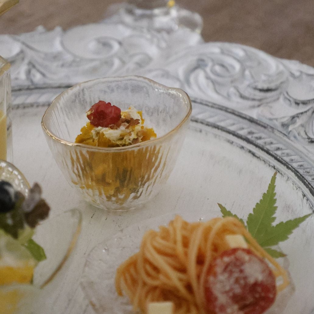 ガラス製 ゴールドライン小鉢｜M苦楽園｜おしゃれな食器通販サイト