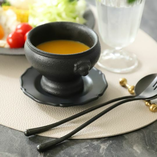 【美品】ライオンボウル4個セット！ 美濃焼 黒いライオントリフボウル9cm YOZORA｜大人おしゃれな食器やお