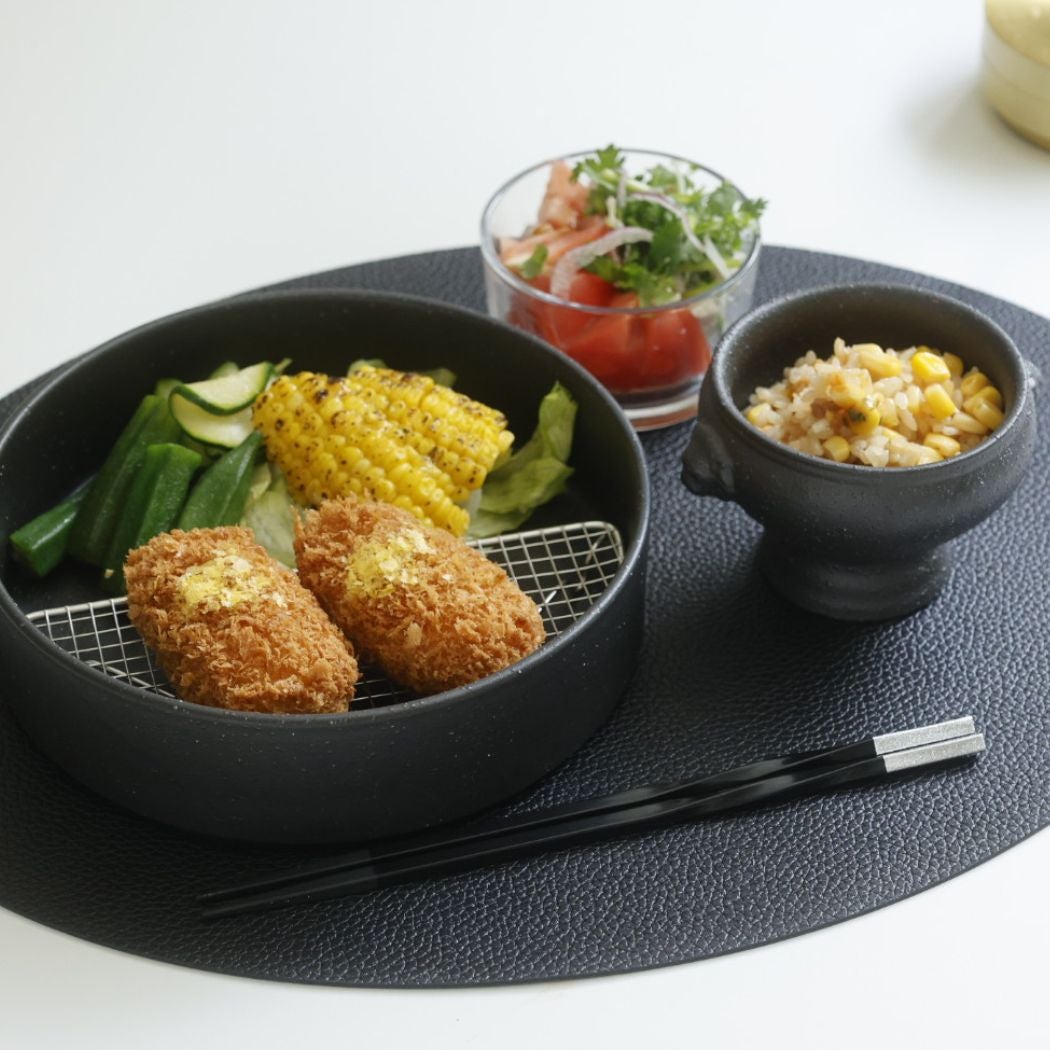 美濃焼 黒いライオントリフボウル9cm YOZORA｜大人おしゃれな食器やお