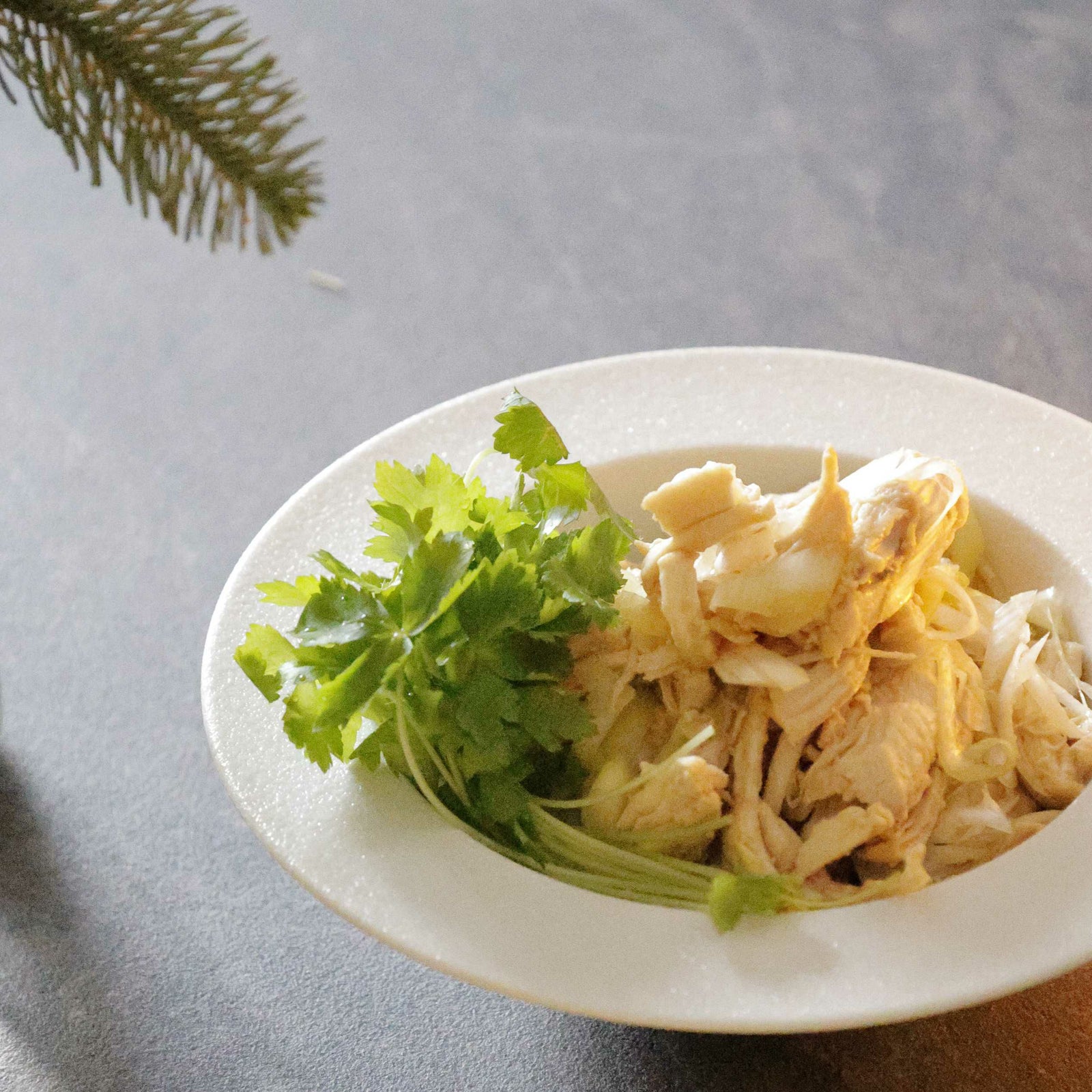 有田焼　白いスープパスタリムボウル