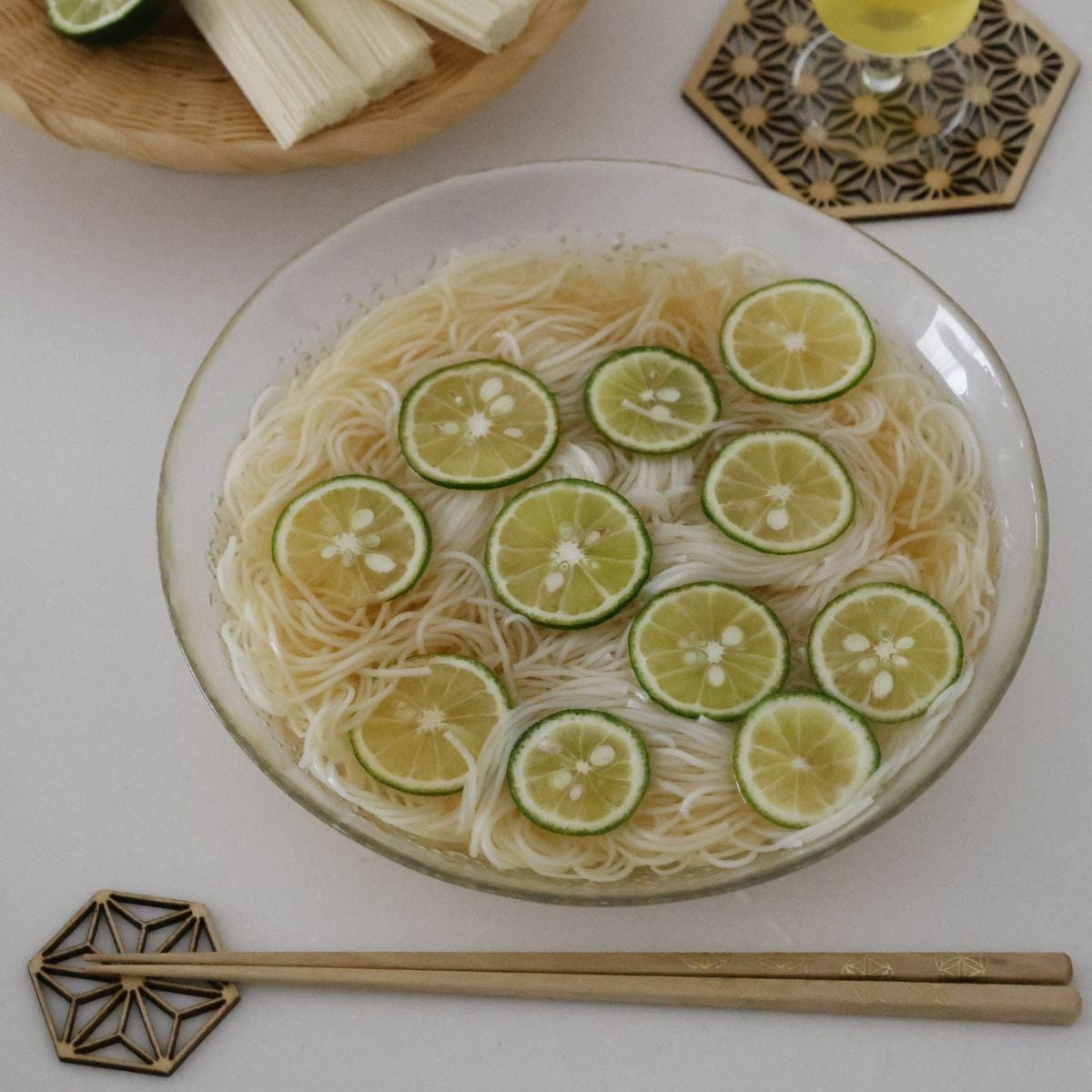 麻の葉ミニモチーフ箸置き２個セット