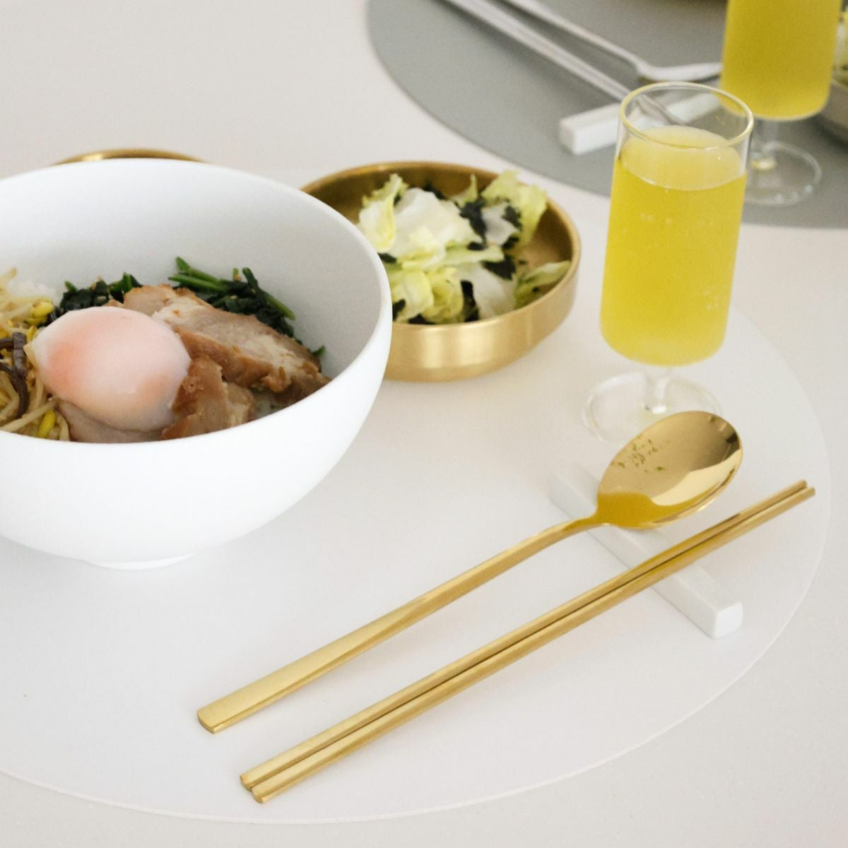 ステンレス製 韓国箸・スプーンセット｜M苦楽園｜おしゃれな食器通販サイト