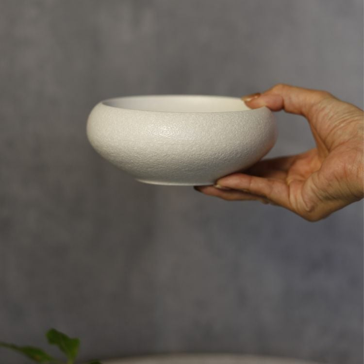 高台ラウンドボウル SHIRO 15cm｜M苦楽園｜おしゃれな食器通販サイト