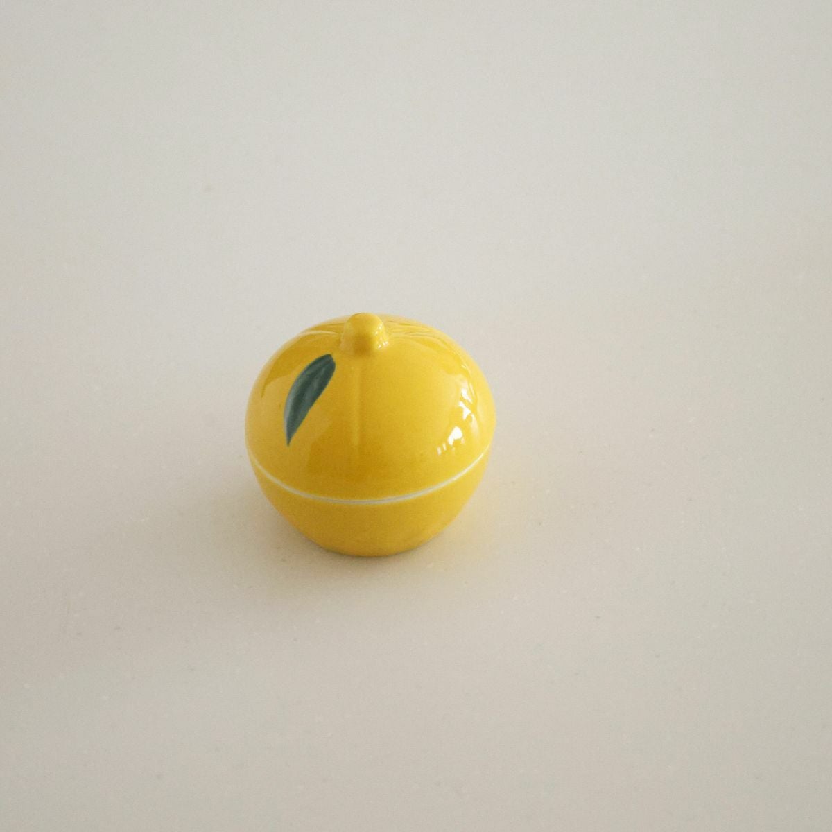 ゆず型　蓋つきアミューズ小鉢　陶器　5.5cm