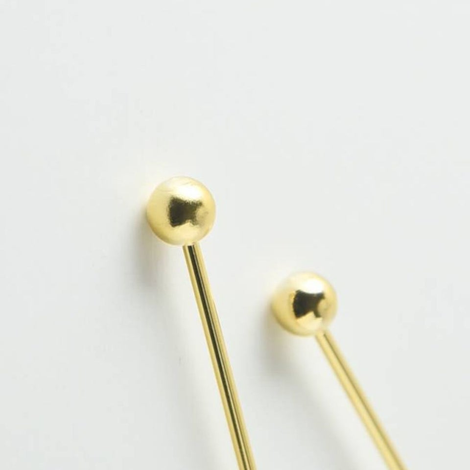 ステンレス製　アクリルブロックマドラー